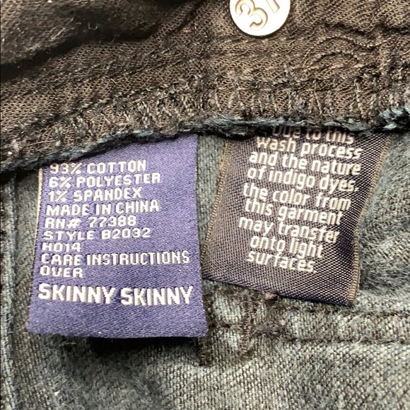 Madewell Skinny Zip Ankle Rebel Dark Moto Jeans 24 - Picture 8 of 8